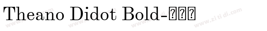 Theano Didot Bold字体转换